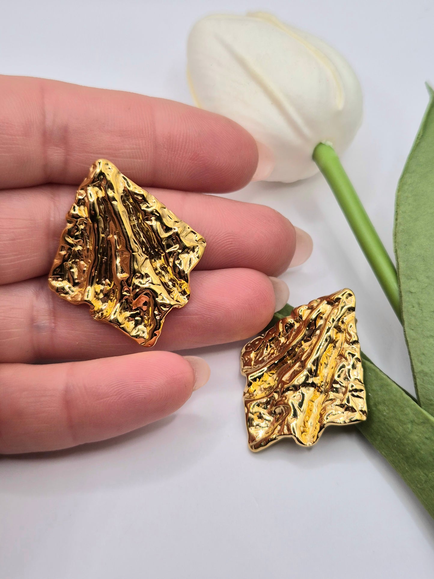 Orecchini Foglia D'Oro