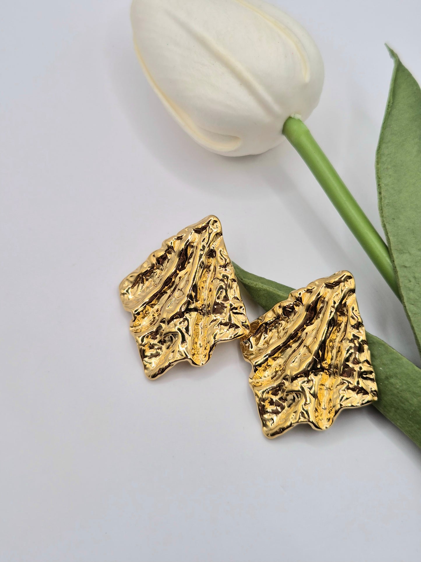 Orecchini Foglia D'Oro
