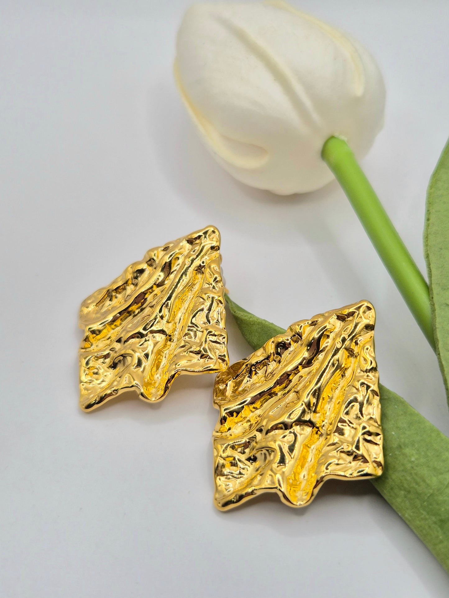 Orecchini Foglia D'Oro