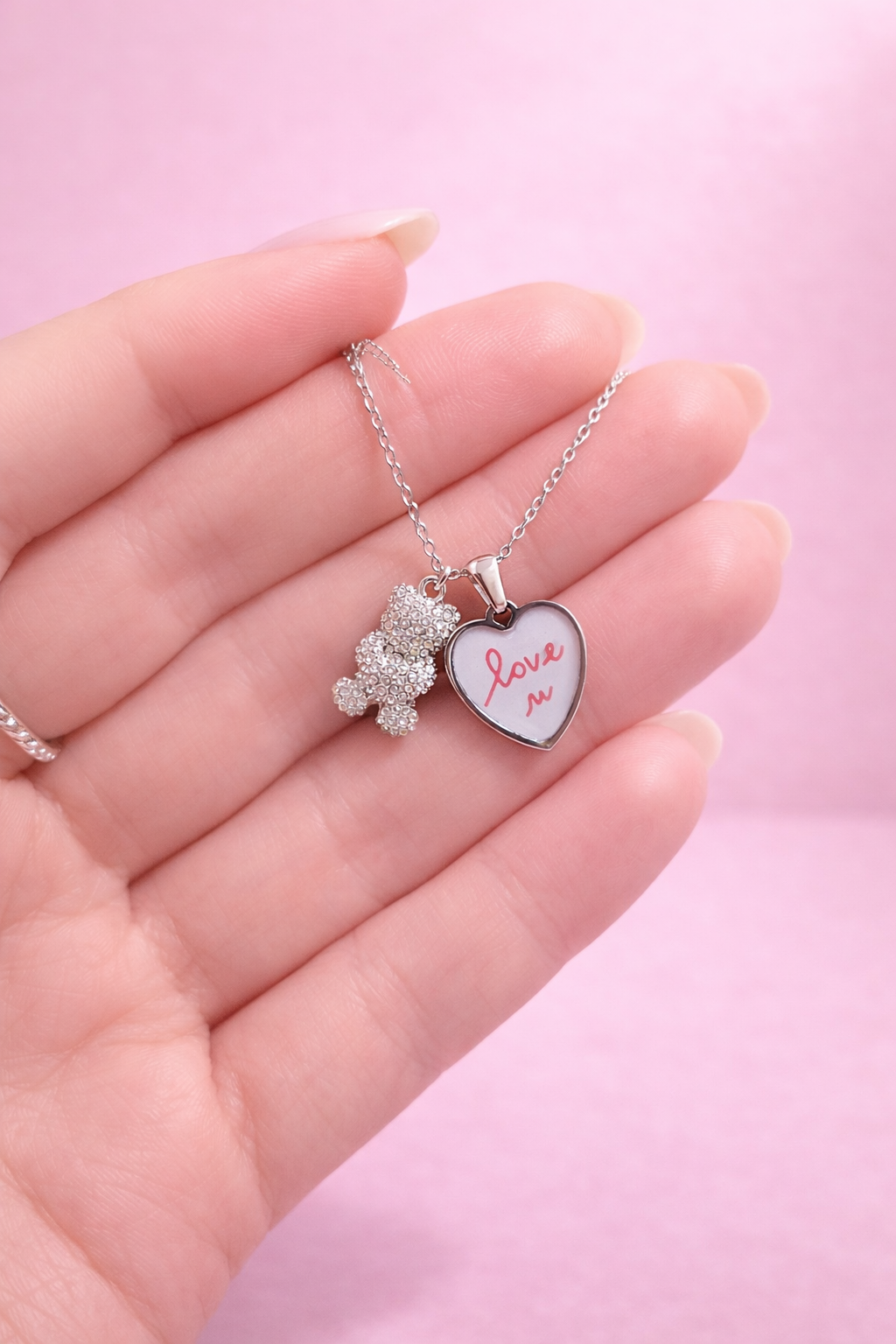 Collana Teddy Love White