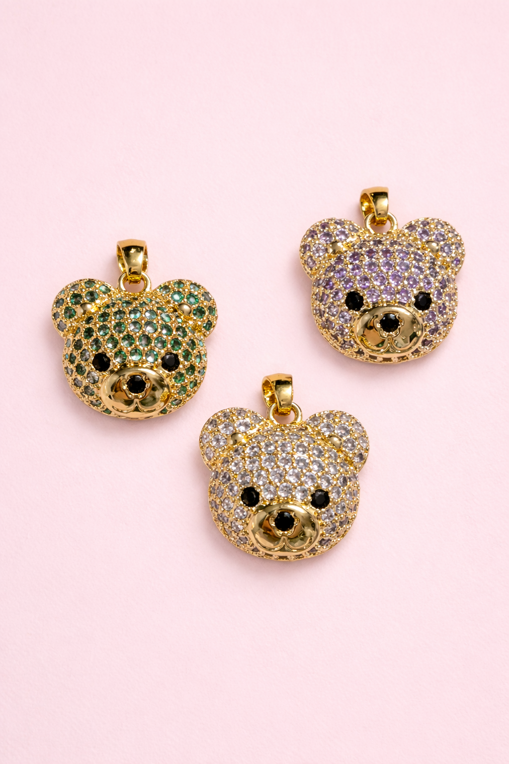 Charms Teddy Strass