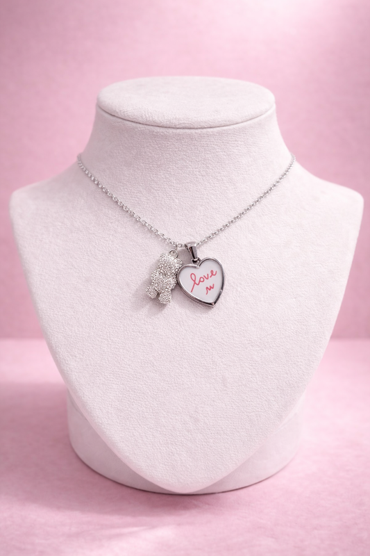 Collana Teddy Love White